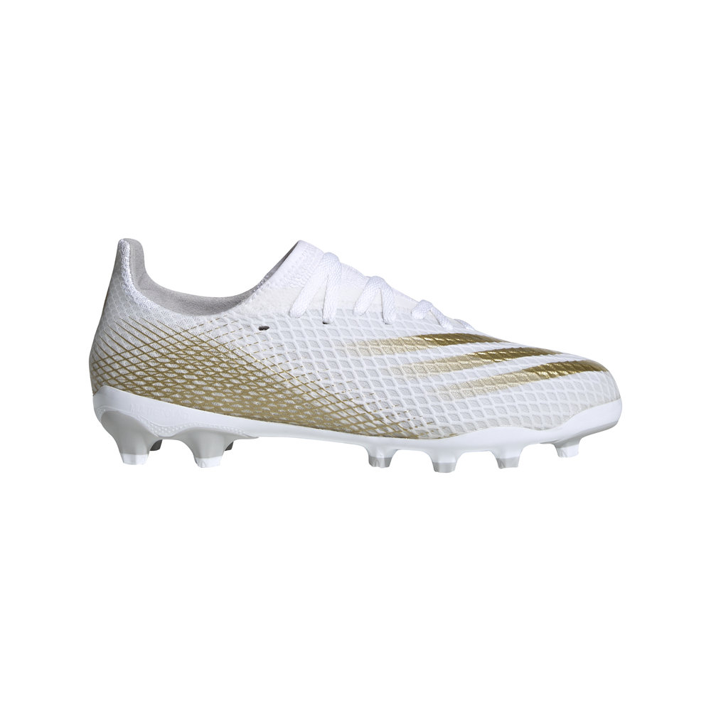 adidas scarpe da calcio x ghosted .3 mg bianco oro bambino eur 28 / uk 10.5k