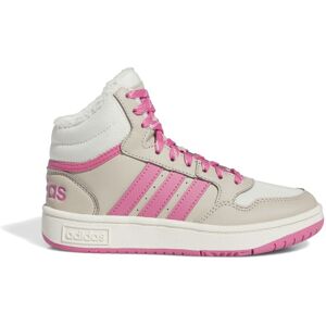 ADIDAS Hoops Mid 3.0 GS Beige Rosa Sneakers Bambina EUR 38 2/3 / UK 5,5