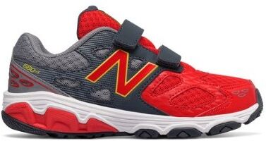 New Balance 680 Synthetic Velcro Ps/Gs Grigio/rosso EUR 28 / US 10.5 New Balance 680 Synthetic Velcro Ps/Gs Grigio/rosso EUR 28 / US 10.5