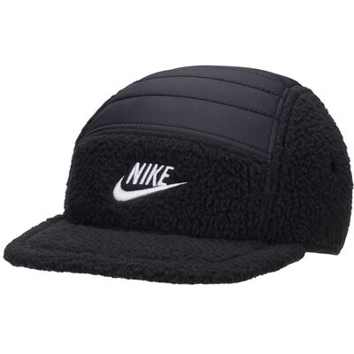Nike Cappellino Logo Sherpa Nero Uomo S/M Nike Cappellino Logo Sherpa Nero Uomo S/M