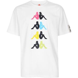 Kappa T-Shirt Multilogo Bianco Uomo S