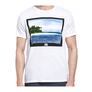 Sundek T-Shirt Stampa Foto Bianco XL