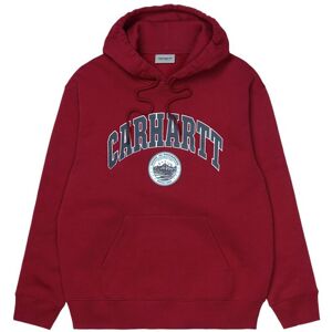 Carhartt Wip Carhartt Felpa Con Cappuccio Logo University Rosso Uomo S