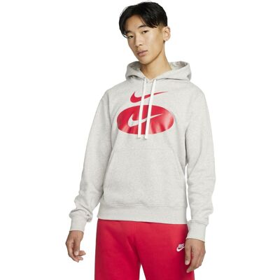 Nike Felpa Con Cappuccio Swoosh League Grigio Uomo S Nike Felpa Con Cappuccio Swoosh League Grigio Uomo S