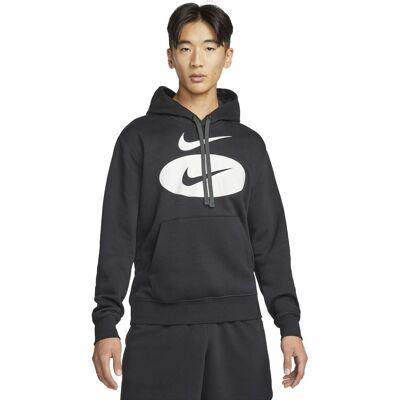 Nike Felpa Con Cappuccio Swoosh League Nero Uomo L Nike Felpa Con Cappuccio Swoosh League Nero Uomo L