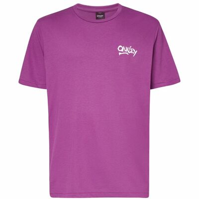 Oakley T-Shirt Logo Rane Viola Uomo L Oakley T-Shirt Logo Rane Viola Uomo L