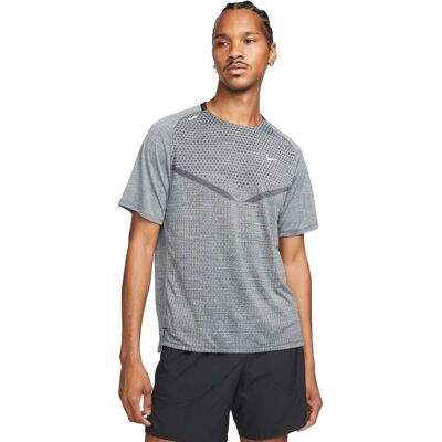 Nike Maglia Running Techknit Ultra Nero Smoke Grigio Reflective S Uomo L Nike Maglia Running Techknit Ultra Nero Smoke Grigio Reflective S Uomo L