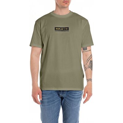 Replay T-Shirt Logo Centrale Army Uomo M Replay T-Shirt Logo Centrale Army Uomo M