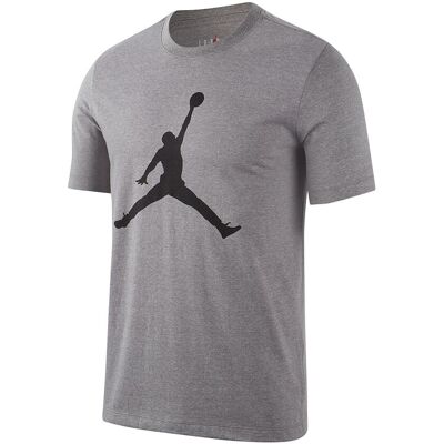 Nike Jordan T-Shirt Big Logo Grigio Uomo M Nike Jordan T-Shirt Big Logo Grigio Uomo M
