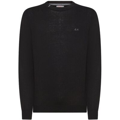 Sun68 Sun 68 Maglioncino Giro Round Nero Uomo XXL Sun68 Sun 68 Maglioncino Giro Round Nero Uomo XXL
