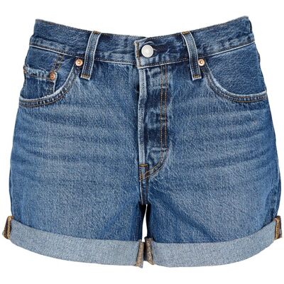 Levi's Shorts 501 Denim Blu Donna 26 Levi's Shorts 501 Denim Blu Donna 26
