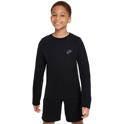 Nike Felpa Giro Tech Fleece Nero Bambino S Ragazzo Nike Felpa Giro Tech Fleece Nero Bambino S Ragazzo