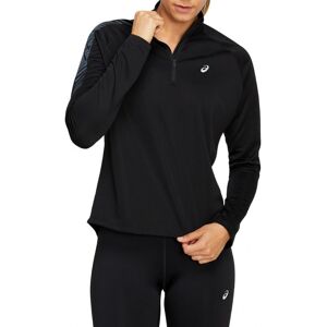 Asics Maglia Running Ml Hzip Icon Performance Nero Donna S