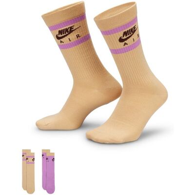 Nike Calza Tris Pack Air Everyday Essential Beige Uomo XL Nike Calza Tris Pack Air Everyday Essential Beige Uomo XL