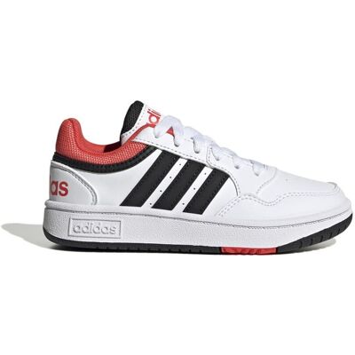 ADIDAS Hoops 3.0 K Gs Bianco Nero Sneakers Bambino EUR 38 2/3 / UK 5,5 ADIDAS Hoops 3.0 K Gs Bianco Nero Sneakers Bambino EUR 38 2/3 / UK 5,5