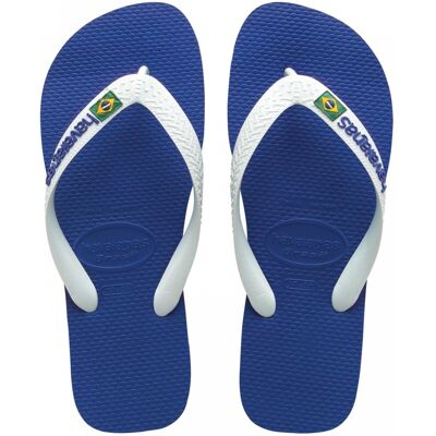 Havaianas Infradito Mare Brasil Logo Blu Royal Unisex BRASIL 43/44 EUR 45/46 Havaianas Infradito Mare Brasil Logo Blu Royal Unisex BRASIL 43/44 EUR 45/46