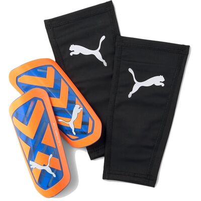 Puma Parastinchi Calcio S Cav Ultra Flex Azzurro Arancio S Puma Parastinchi Calcio S Cav Ultra Flex Azzurro Arancio S