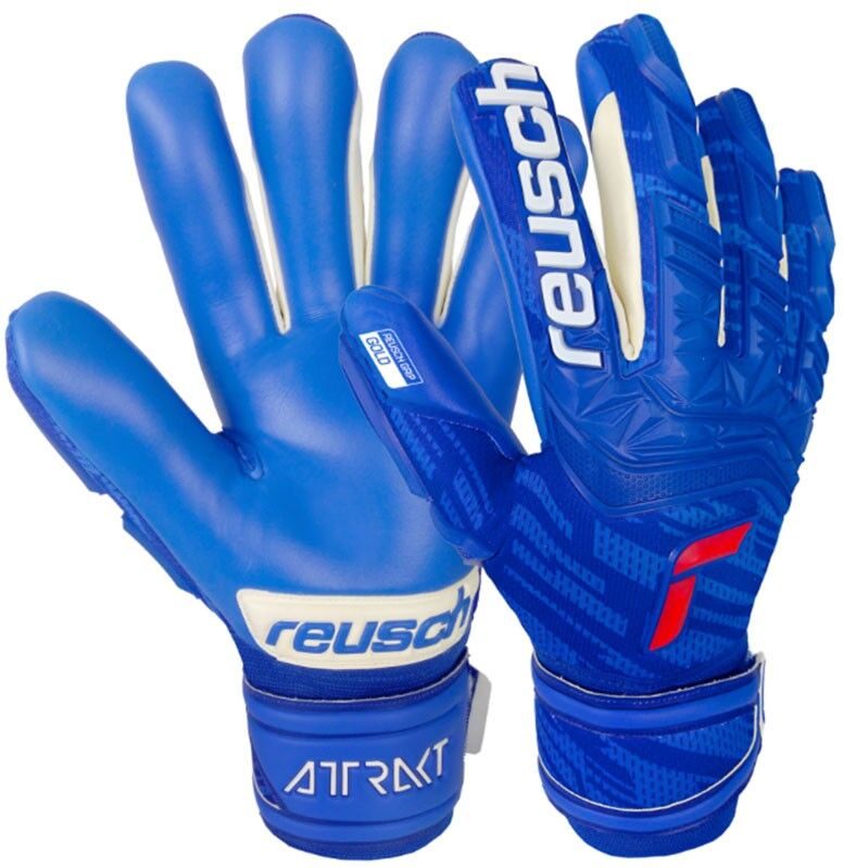 Reusch Guanti Calcio Attrakt Freeqel Blu Bianco Uomo 9 / L