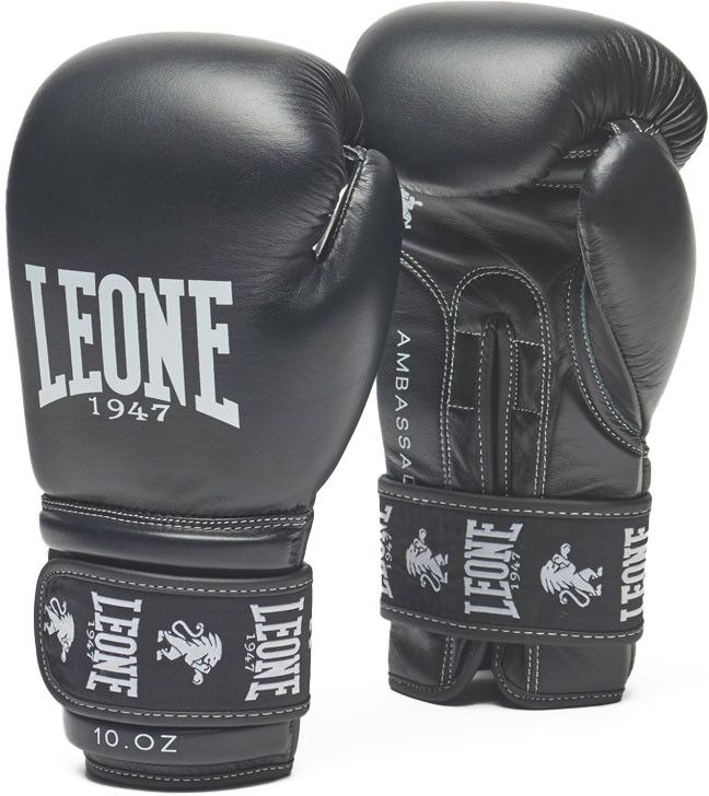 Leone Guanti Boxe Ambassador Nero Uomo 12 OZ