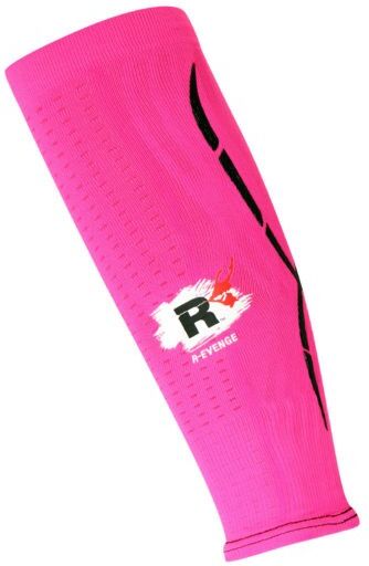 R-evenge Calze Palestra a Compressione Fucsia Fluo Nero Uomo M