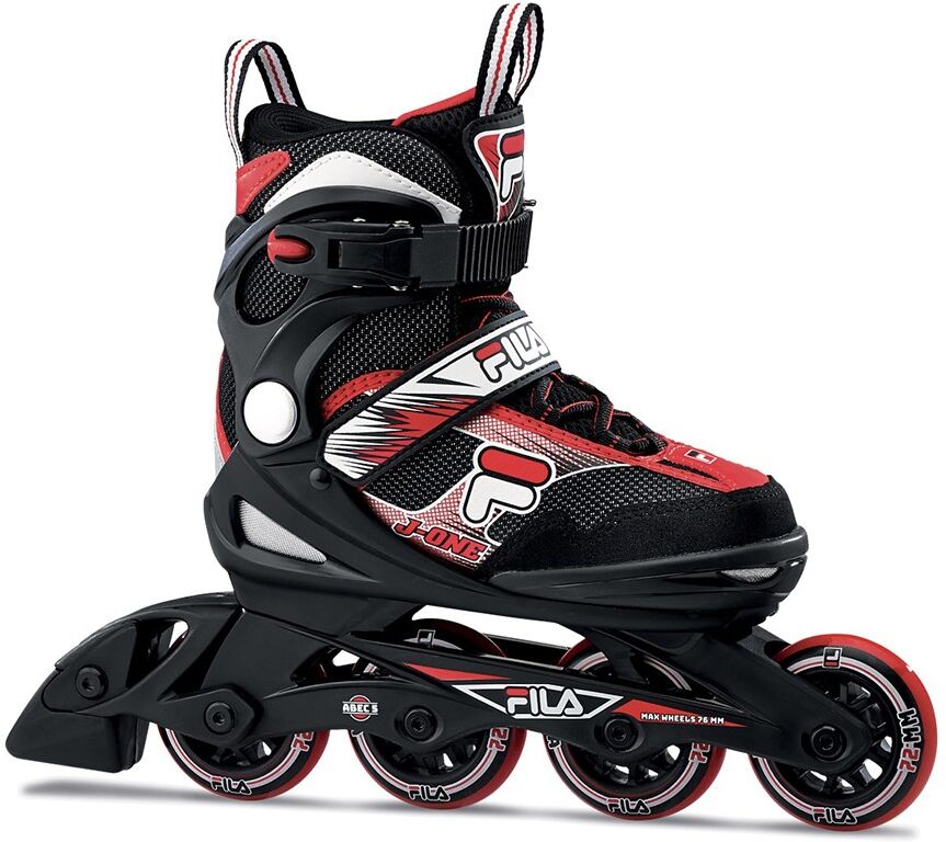 Fila Pattini in Linea J-One Nero Rosso Bambino L/40 Fila Pattini in Linea J-One Nero Rosso Bambino L/40