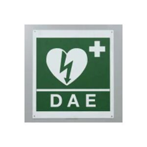 Cartello segnalazione defibrillatore DAE in alluminio