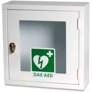 Teca per defibrillatore DAE &#8211; Disponibile anche con allarme a batteria e telecomando