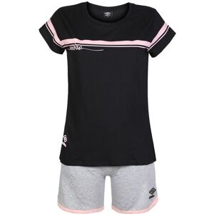 Umbro Completo corto in cotone da donna Tute Sportive donna Nero taglia L