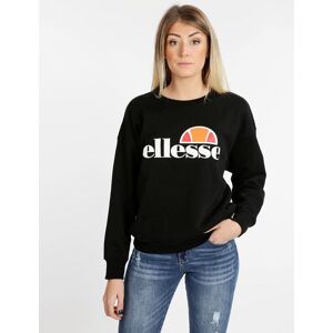 Ellesse Felpa a girocollo in cotone Felpe donna Nero taglia XS