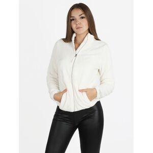 The People Rep Felpa donna pelosa full zip Felpe donna Bianco taglia L