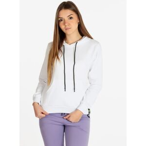 Dekuba Felpa leggera donna con cappuccio Felpe donna Bianco taglia L