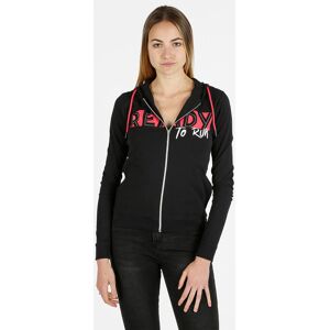 Athl Dpt Felpa sportiva da donna con cappuccio e zip Felpe donna Nero taglia S