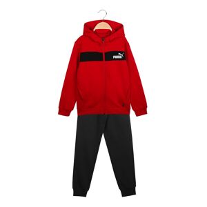 Puma PANEL HOODED TRACKSUIT Tuta felpata da bambino con cappuccio Tute Sportive bambino Rosso taglia 13/14