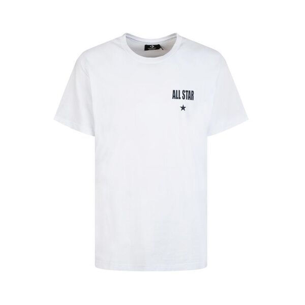 converse minimal t-shirt uomo in cotone t-shirt e top uomo bianco taglia l