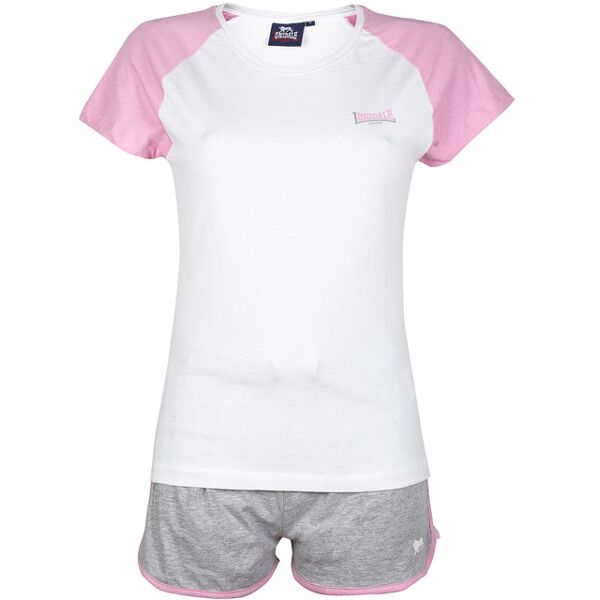 lonsdale completo corto sportivo donna tute sportive donna bianco taglia s