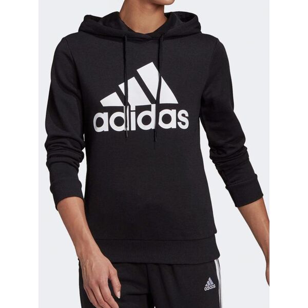 adidas essentials relaxed logo hoodie felpa donna con cappuccio felpe donna nero taglia xl