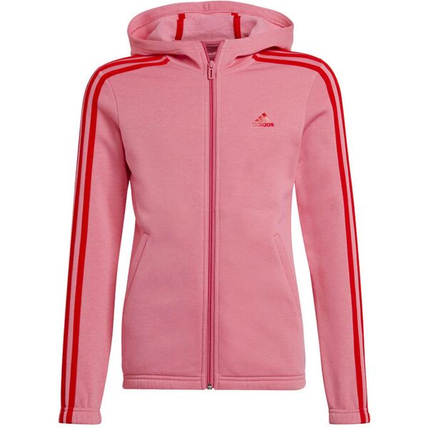 adidas felpa da bambina con cappuccio e zip felpe bambina rosa taglia 14/15