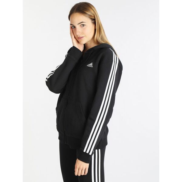 adidas felpa donna con zip e cappuccio felpe donna nero taglia l