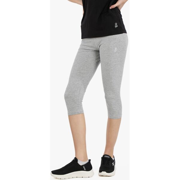 athl dpt leggings donna in cotone 3/4 pantaloni e shorts donna grigio taglia m