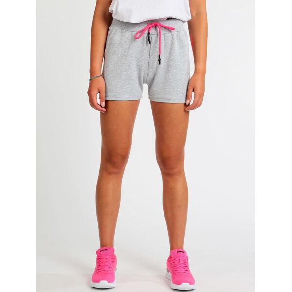 millennium pantaloncini sportivi in cotone pantaloni e shorts donna grigio taglia l