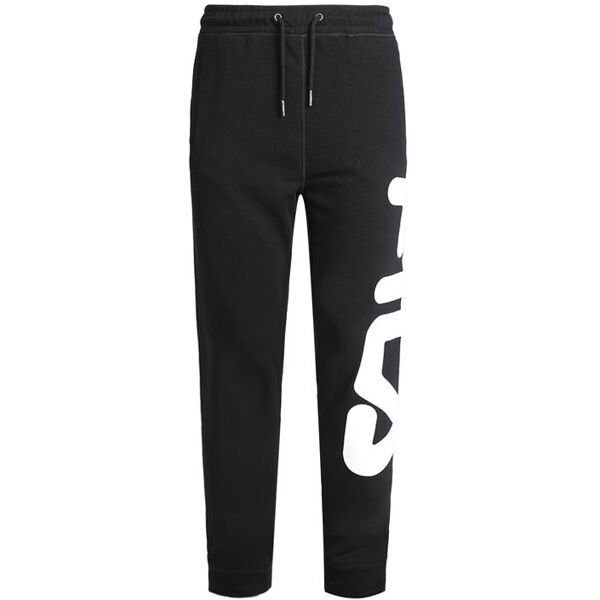 fila pantaloni sportivi unisex con scritta pantaloni e shorts unisex nero taglia s