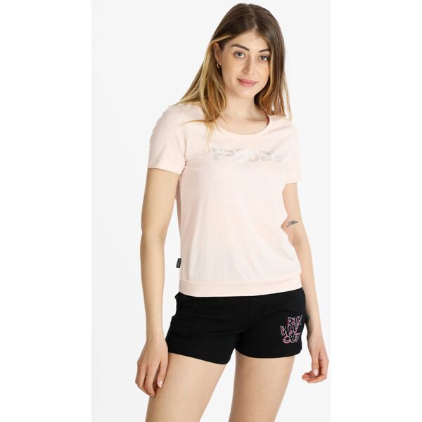 freddy t-shirt sportiva donna con scritta t-shirt e top donna rosa taglia l