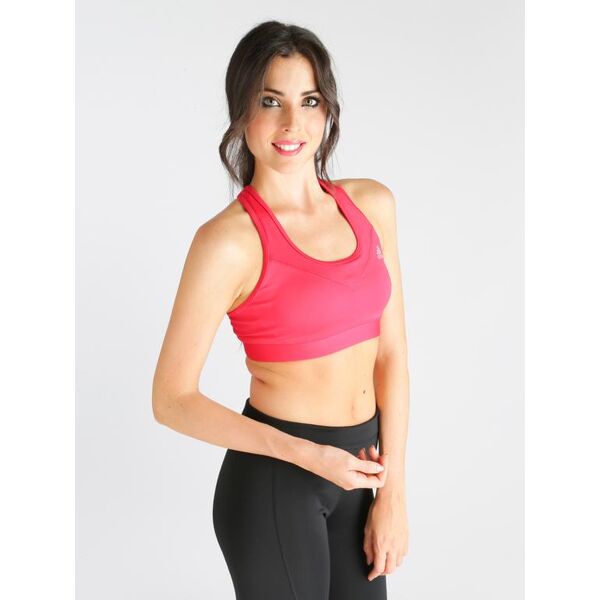 adidas top corto techfit reggiseni donna rosso taglia l