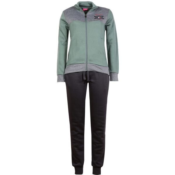 nautica tuta sportiva da donna in cotone felpato tute sportive donna verde taglia l