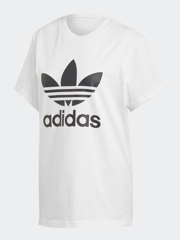 adidas dx2322 boyfriend tee t-shirt oversize t-shirt e top donna bianco taglia 44