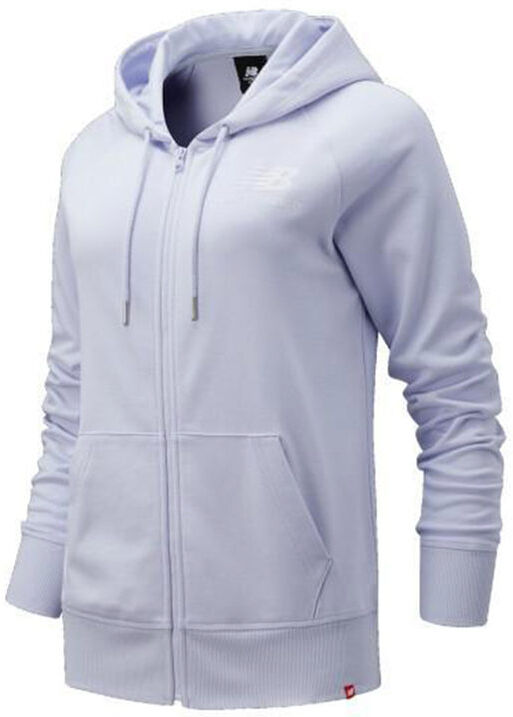 new balance esse fz hoodie felpa donna con zip e cappuccio felpe donna bianco taglia xs