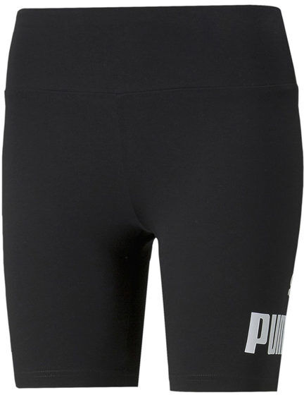 puma essentials logo short donna sportivi pantaloni e shorts donna nero taglia l