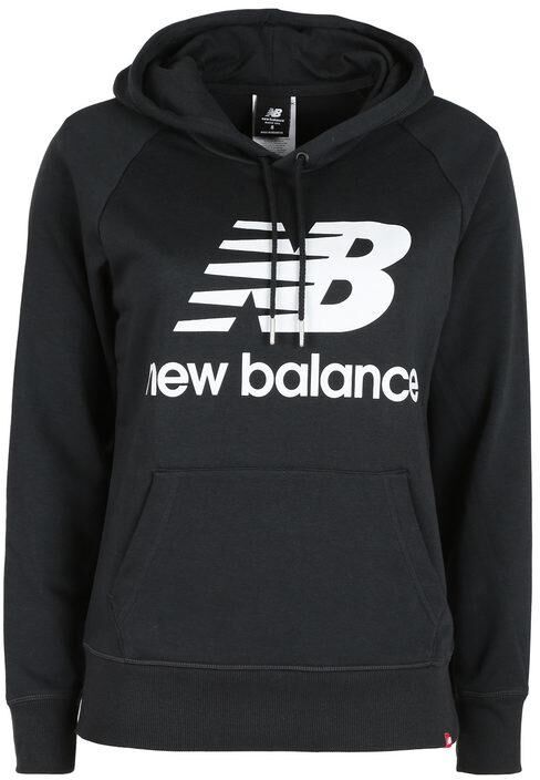 new balance felpa con cappuccio esse po hoodie felpe donna nero taglia l