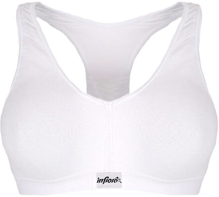 infiore reggiseno sportivo in cotone elasticizzato reggiseni donna bianco taglia s