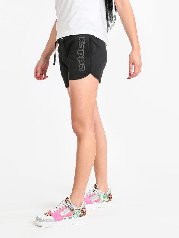 kappa shorts donna sportivi in felpa pantaloni e shorts donna nero taglia l